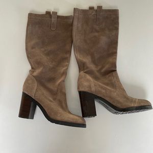 Ralph Lauren Suede Heeled Boots
